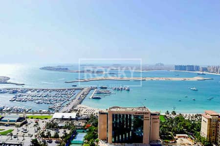 3 Bedroom Flat for Rent in Dubai Marina, Dubai - High Floor|Semi Furnished|Full Sea View