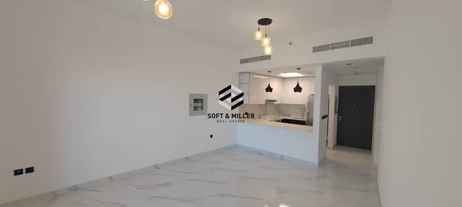 2 Bedroom Apartment for Rent in Arjan, Dubai - Living & Kitchen Area (2). jpeg