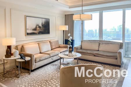 2 Bedroom Hotel Apartment for Rent in Downtown Dubai, Dubai - Burj Khalifa View | High Floor | Inclusive Bills