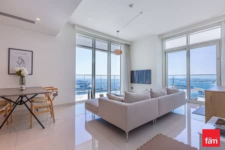 2 Bedroom Apartment for Rent in Dubai Harbour, Dubai - 2BR I Corner Unit I Sea View I Beachfront