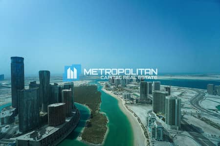 2 Bedroom Apartment for Sale in Al Reem Island, Abu Dhabi - High Floor 2BR+1|Panoramic Sea View|Rented