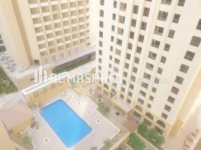 3 Bedroom Apartment for Rent in Jumeirah Beach Residence (JBR), Dubai - Large Unit | Mid Floor | Community View