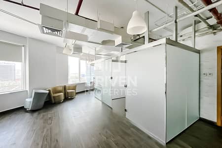 Office for Rent in Business Bay, Dubai - Fully Fitted | Glass Partitioned | Canal View