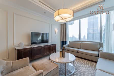 2 Bedroom Apartment for Rent in Downtown Dubai, Dubai - Connected to Dubai Mall | Burj View | Serviced
