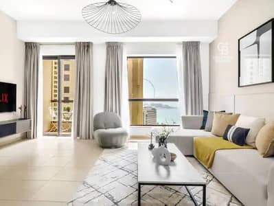 1 Bedroom Apartment for Rent in Jumeirah Beach Residence (JBR), Dubai - Partial Seaview | Corner Unit | Spacious Layout