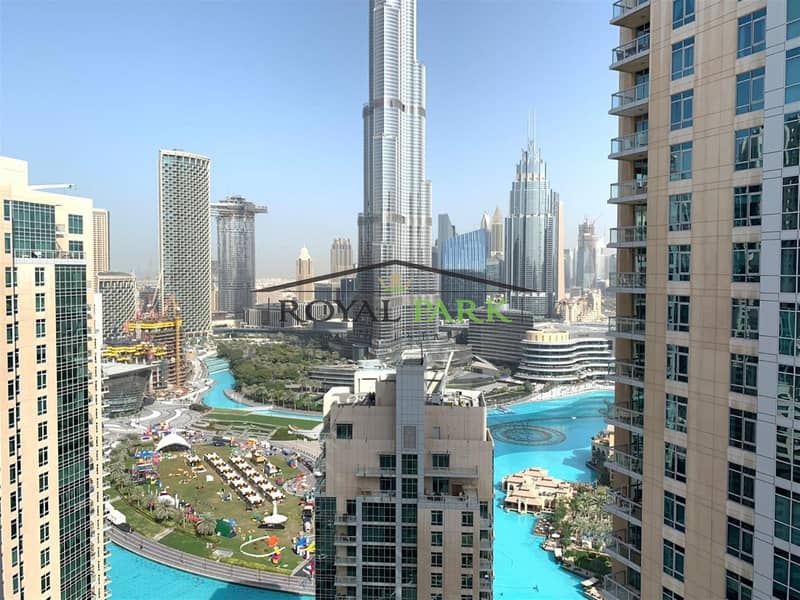 BURJ and FOUNTAIN VIEW 3BR with Maids Room In Burj Residences