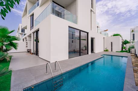 5 Bedroom Villa for Rent in Al Barari, Dubai - Semi-furnished | Lagoon Facing | Private Pool