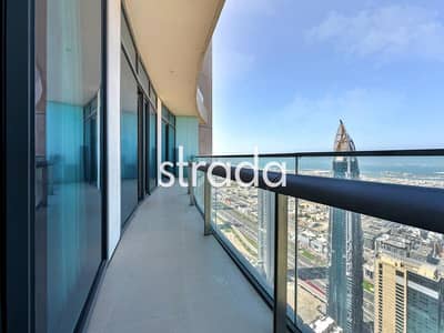 2 Bedroom Apartment for Rent in Downtown Dubai, Dubai - High Floor | 2BR | Full Sea Views