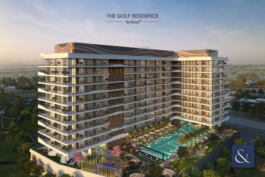 位于迪拜山庄，Golf Residences by Fortimo 1 卧室的公寓 1750000 AED - 8900236