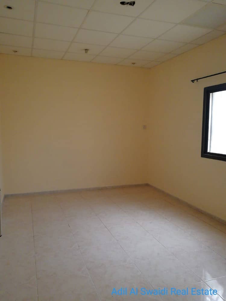 5 BHK with master bedroom, majlis, living dining, maid room, split/w A/C, covd parking on main road