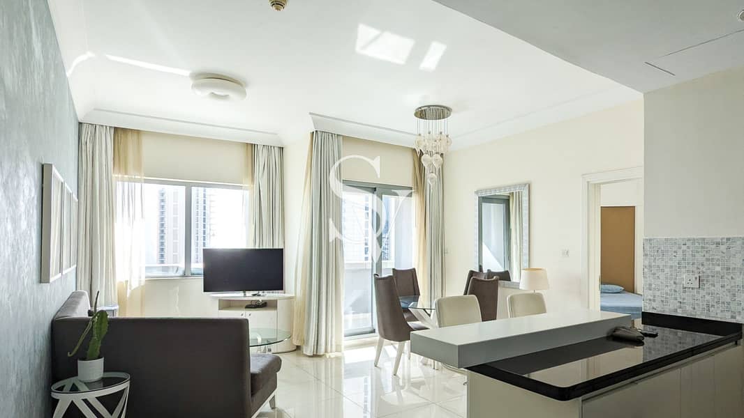 位于迪拜市中心，招牌酒店式公寓 1 卧室的公寓 130000 AED - 8898933
