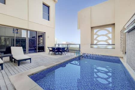 朱美拉海滩住宅（JBR）， 迪拜 4 卧室顶楼公寓待售 - 4_Terrace 1-0. jpg