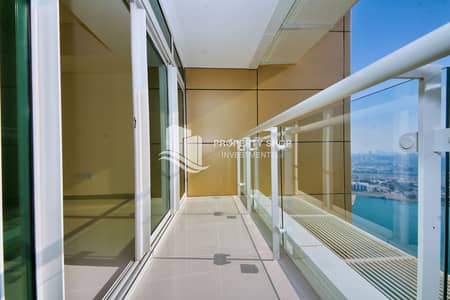 شقة 3 غرف نوم للبيع في جزيرة الريم، أبوظبي - 3-bedroom-apartment-abu-dhabi-al-reem-island-marina-square-tala-tower-balcony. JPG