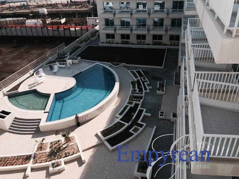 POOL VIEW|LARGE FURNISHED STUDIO| WITH BALCONY KENSINGTON MANOR