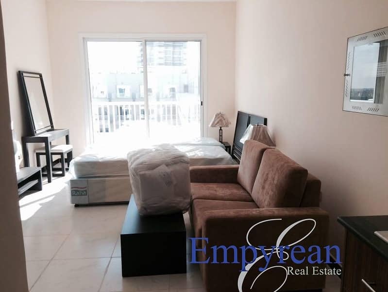 3 POOL VIEW|LARGE FURNISHED STUDIO| WITH BALCONY KENSINGTON MANOR