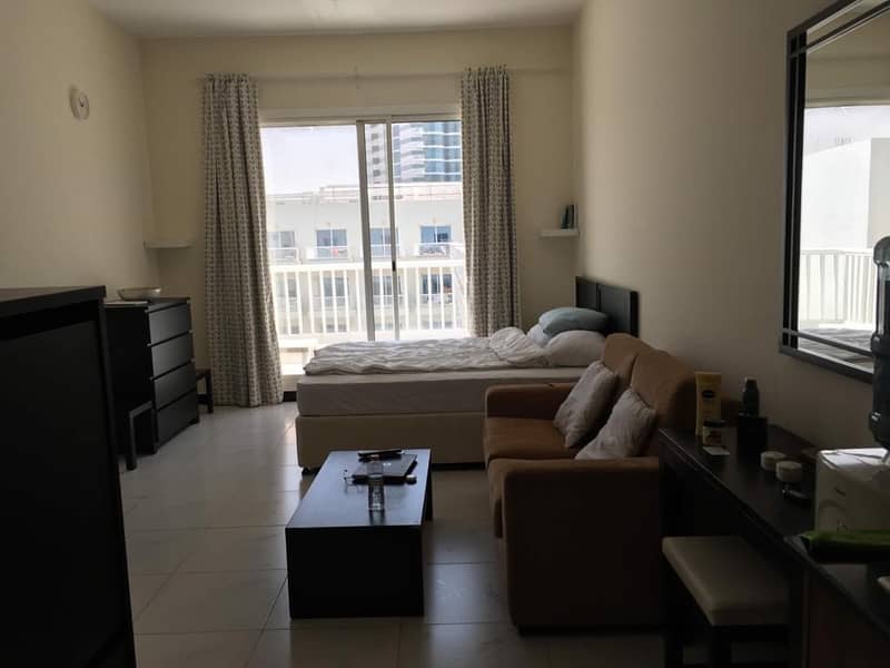 4 POOL VIEW|LARGE FURNISHED STUDIO| WITH BALCONY KENSINGTON MANOR