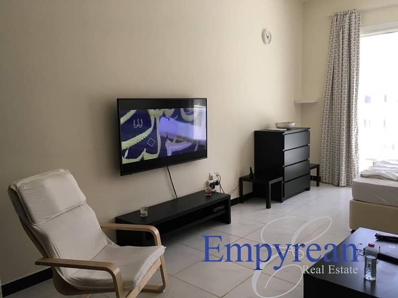 5 POOL VIEW|LARGE FURNISHED STUDIO| WITH BALCONY KENSINGTON MANOR