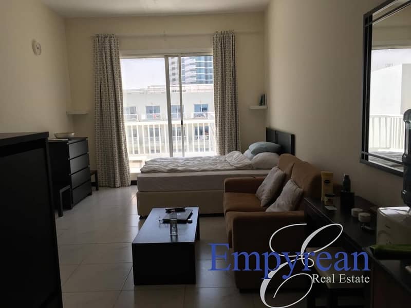 6 POOL VIEW|LARGE FURNISHED STUDIO| WITH BALCONY KENSINGTON MANOR