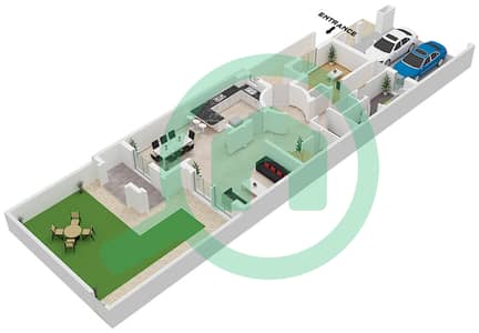 阿尔雷姆3区 - 3 卧室别墅类型／单位TYPE 1 / UNIT MIDDLE戶型图