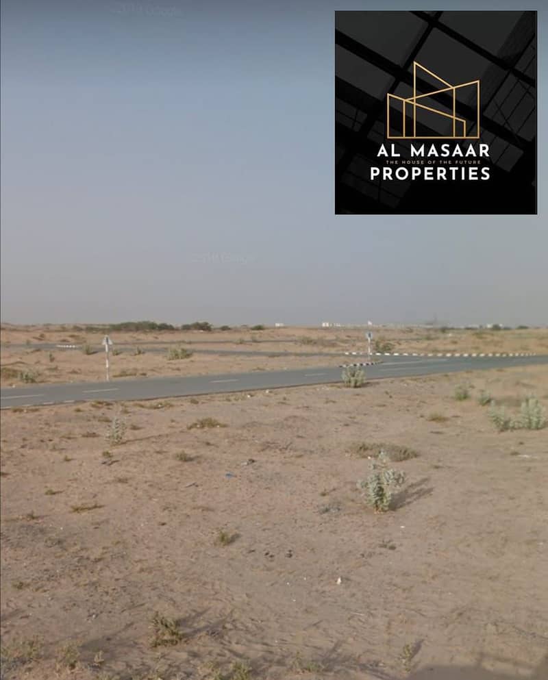 For sale land in Ajman, Al Jurf, a very special location, the corner of two streets, residential and commercial, and the price of a snapshot is for th