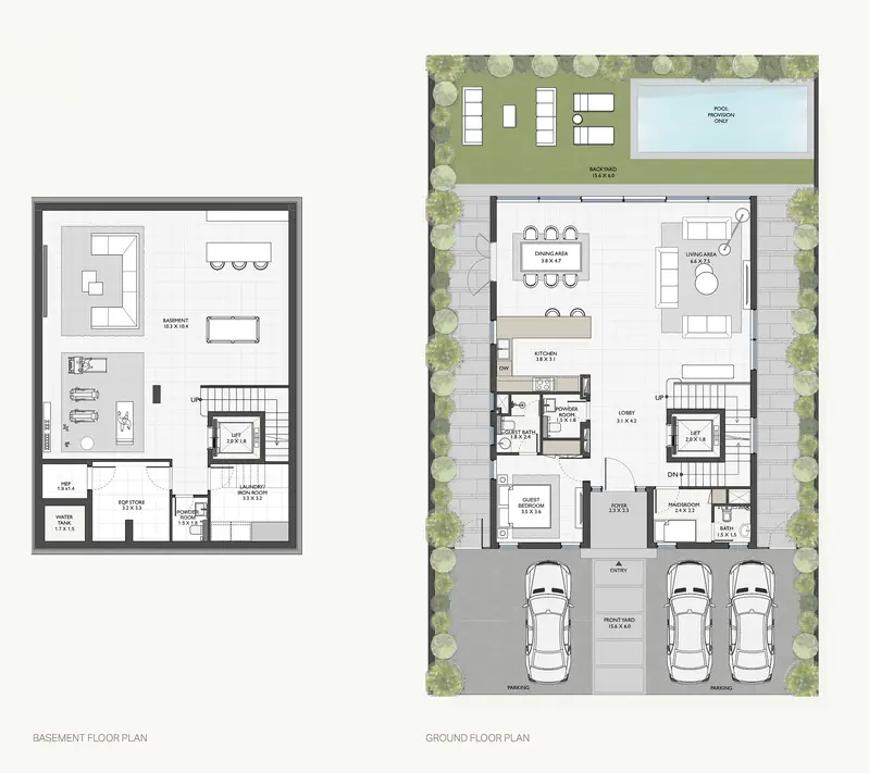6 BR floor plan