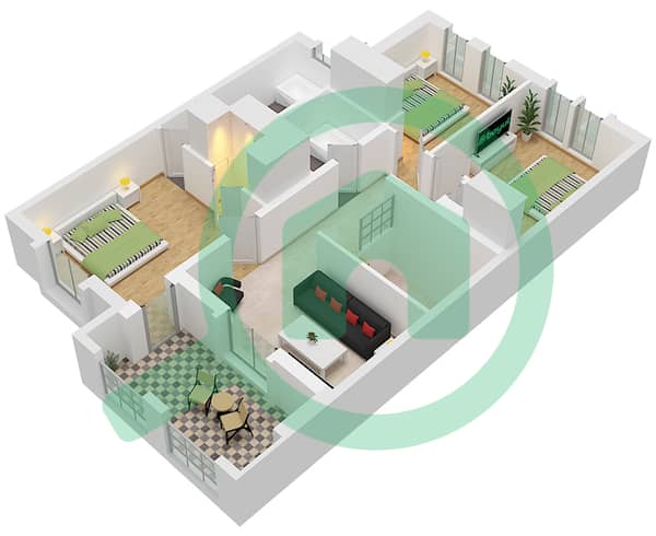 Type 2 / Unit Middle First Floor
