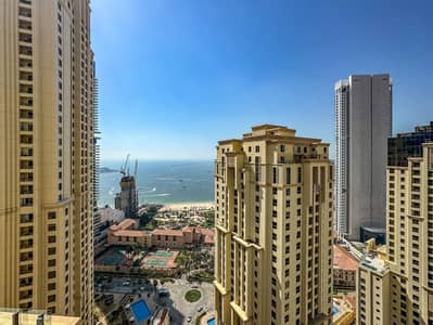 2 Bedroom Flat for Rent in Jumeirah Beach Residence (JBR), Dubai - Spacious Apartment | High Floor | JBR View