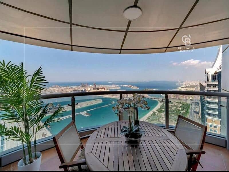 High floor| Panoramic Sea view| Vacant on transfer