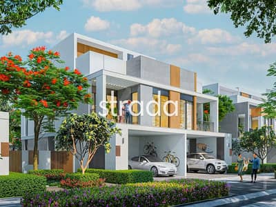 4 Bedroom Villa for Sale in Tilal Al Ghaf, Dubai - Single Row | Green Strip Backing | Near Pool