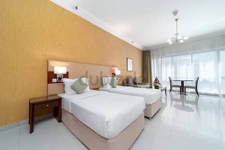 Studio for Rent in Deira, Dubai - Spacious Deluxe Studio Twin | Fully Furnished | Free Cleaning | Close To Metro