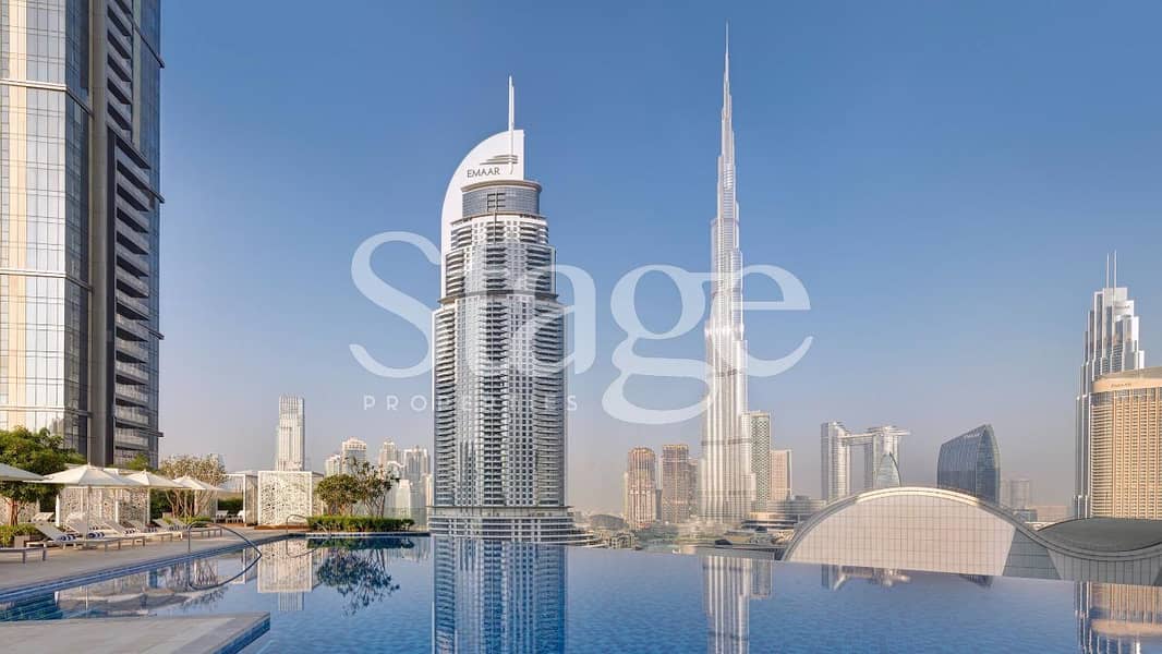 位于迪拜市中心，谦恭公寓喷泉景观综合体，谦恭喷泉景观1号大厦 2 卧室的公寓 385000 AED - 8739088