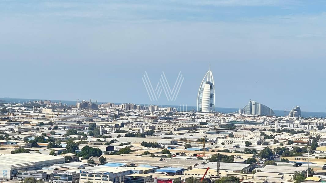 Burj Al Arab and Sea view | Vacant | High Floor