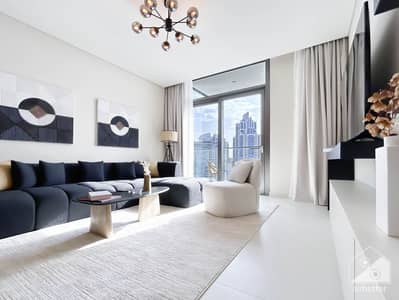 2 Bedroom Flat for Rent in Downtown Dubai, Dubai - Crown Tower - 2901-Living-3. jpg