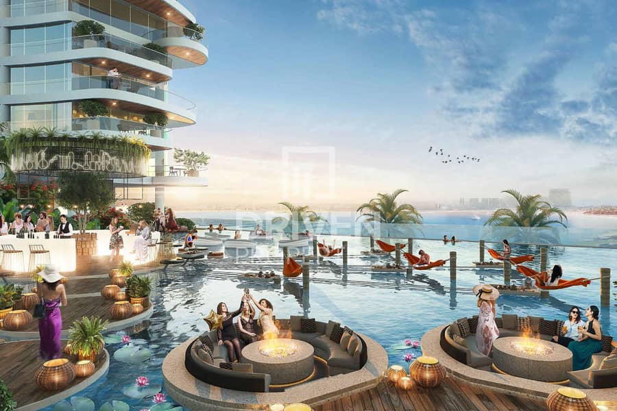 位于迪拜港，卡瓦利达马克海湾综合公寓，DAMAC 海湾大厦 B 座 1 卧室的公寓 4000000 AED - 8908430