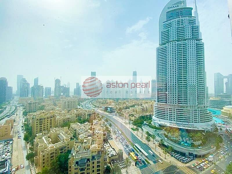 Mid Floor| Unfurnished|Partly Burj View|Vacant Now