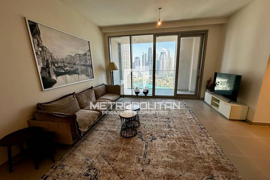 Fully Furnished | Fountain View | High Floor Unit