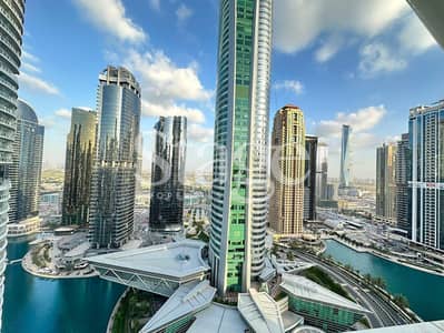 2 Bedroom Apartment for Rent in Jumeirah Lake Towers (JLT), Dubai - On High Floor | Lake & Community View | Large 2BR