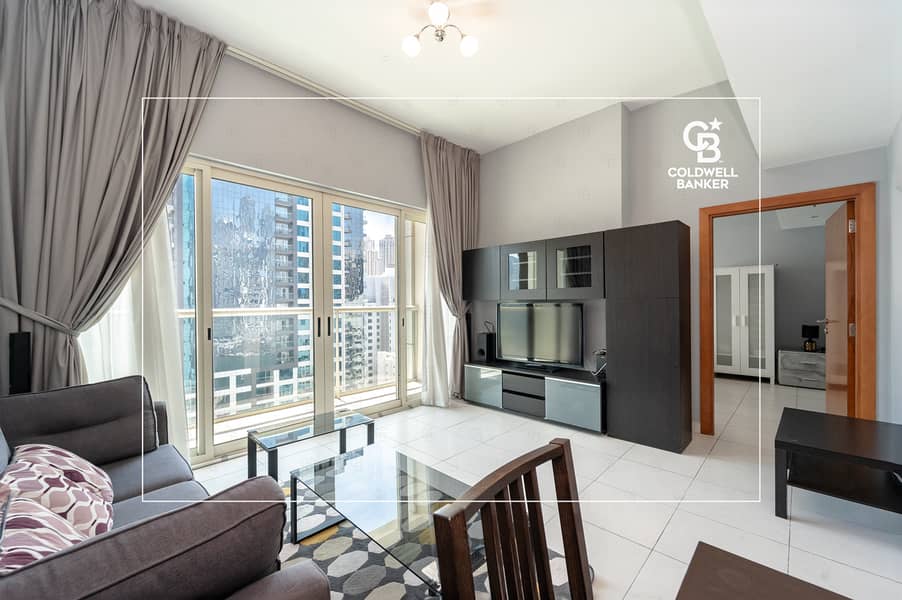 位于迪拜码头，滨海景观大厦，滨海景观大厦A座 1 卧室的公寓 90000 AED - 8900568