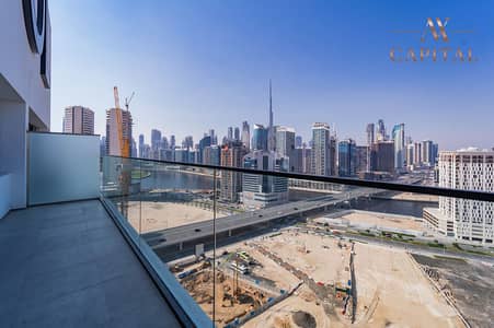 Studio for Rent in Business Bay, Dubai - Burj View | Modern | Unfurnished | High floor