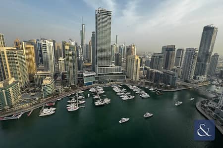 2 Bedroom Apartment for Rent in Dubai Marina, Dubai - Full Marina Views | Two Beds | Unfurnished