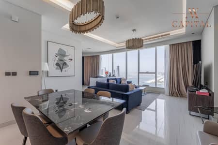 2 Bedroom Apartment for Rent in Dubai Media City, Dubai - Palm View | Furnished | Vacant | Maid Room