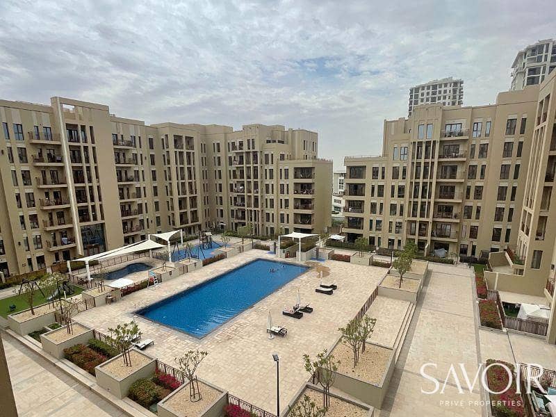 Vacant Unfurnished 2 Bedroom Pool View Apartment