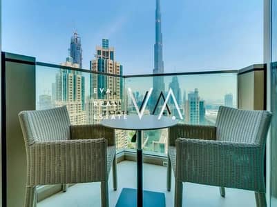 3 Bedroom Flat for Rent in Downtown Dubai, Dubai - 3 Beds + Maid | High Floor | Burj Khalifa View