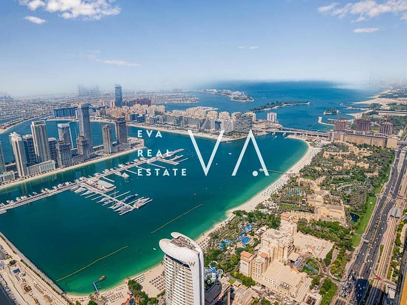 Amazing Sea and Ain Dubai Views | Vacant | Furnished