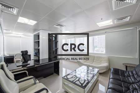 Office for Rent in Jumeirah Lake Towers (JLT), Dubai - 1359 sqft | Metro Access | Lake View | Unfurnished Office