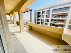 Spacious Large Size 3BHK With Huge Terrace- Closed Kitchen- in Silicon Oasis @ 110K Call Abbas