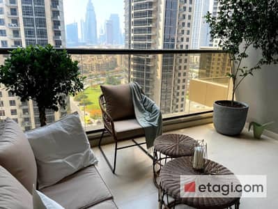 Studio for Rent in Downtown Dubai, Dubai - Studio | Burj Khalifa & Community View |Furnished