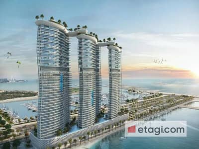 迪拜港， 迪拜 1 卧室单位待售 - 位于迪拜港，卡瓦利达马克海湾综合公寓，DAMAC 海湾大厦 A 座 1 卧室的公寓 3250000 AED - 8442393