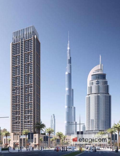 For rent, a luxurious 2-bed next to Burj Khalifa, unfurnished