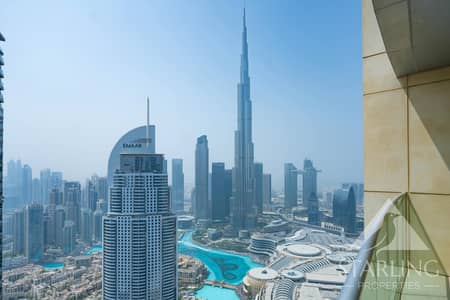 2 Bedroom Apartment for Rent in Downtown Dubai, Dubai - High Floor | All Bills Included |Burj Khalifa View
